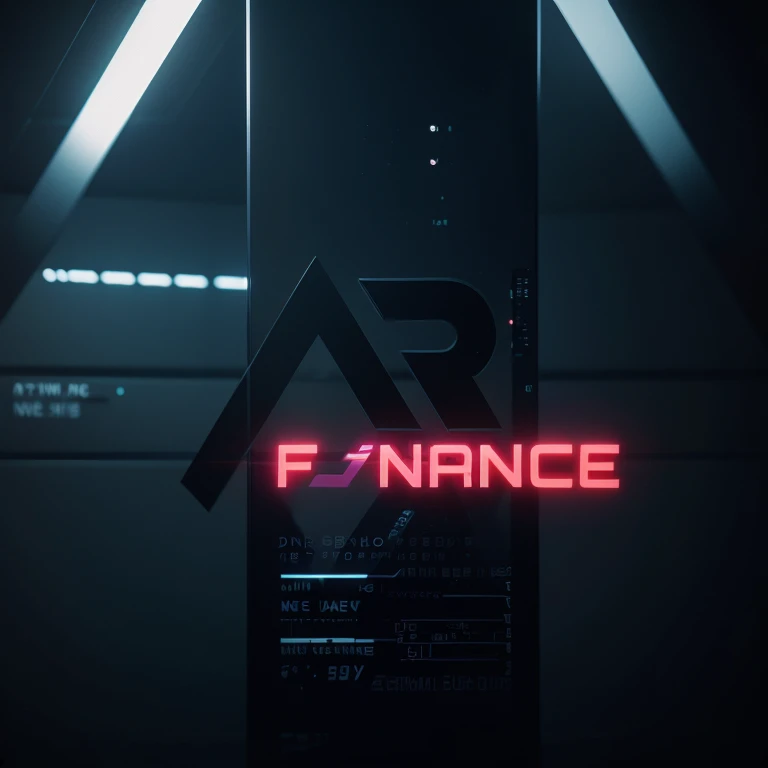 Stylish font 3d Text dinemic cyber punk image Crypto trader dinamic blur smooth effects cinematic lighting