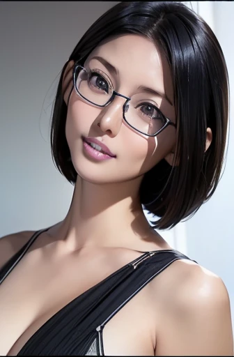 (masterpiece), (8k, best quality, high resolution), (ultra-detailed, realistic), (anatomically correct),  
((face close-up)), (Standing), (No background),
(1woman),  (looking at viewer), 
(A Japanese woman, 30 years old and 155cm tall.), 
(black hair), (st...