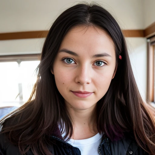  a Abramowicz woman, 30 years old. focus on the face, Image with color.