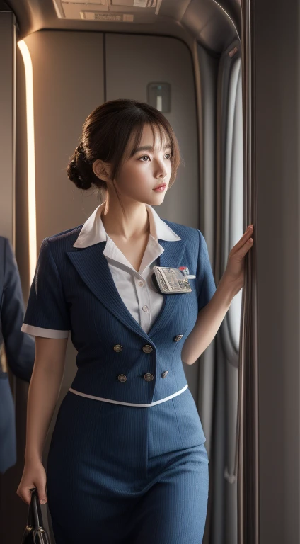 Super detailed, High resolution, Super detaileded, highest quality, wonderful, highest quality,Integrated 8K wallpapers, Cinema Lighting, stewardess