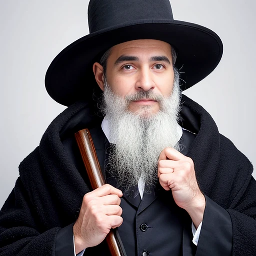 a perfect chassidim man, focus on the characters face.