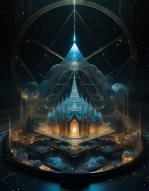 Magic Dream Castle, Sacred geometry, Clear focus, Floating Ghost Mage, Heaven and earth collapsed, Mobius strip, Black Hole, Lots of meteorites floating, Combination Magic Circle, call, The transformation of material and immaterial, Kim Sik, and other comp...