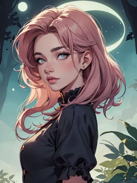 Female character in cartoon style Digital art style illustration Cartoon image of a woman .Ilustra??o estilo desenho animado, estilo de arte dos desenhos animados, Ella Purnel lestilo Estilo cartoon illustration digital estilo artgerm estilo de arte cartoo...