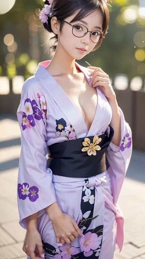 (masterpiece, highest quality:1.4), Beautiful Face, 8k, 85mm, Absurd, (Jet black floral yukata:1.2), Face close-up, violet, Gardenia, Delicate girl, alone, night, View your audience, Upper Body, Film Grain, chromatic aberration, Sharp focus, Face Light, Pr...