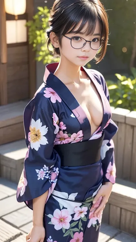 (masterpiece, highest quality:1.4), Beautiful Face, 8k, 85mm, Absurd, (Jet black floral yukata:1.2), Face close-up, violet, Gardenia, Delicate girl, alone, night, View your audience, Upper Body, Film Grain, chromatic aberration, Sharp focus, Face Light, Pr...