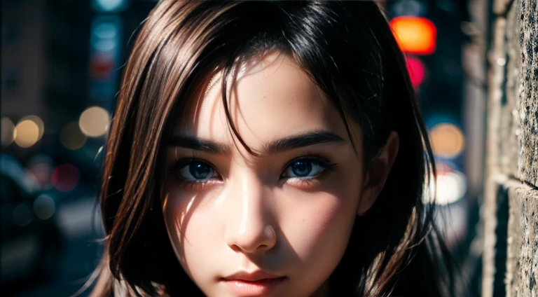 (best quality,ultra-detailed),(Realistic:1.37), beautiful and detailed face, Ultra-realistic texture, delicate face, vivid colors. High definition, 8k, light brown eyes