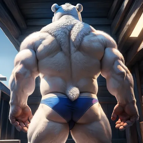 ((Polar Bear)), white teeth, ((standing)), saliva, (((white)) furred body)), ((dominant)), ((intimidating)), dilf, Daddy, father figure, mature male, hunk, pecs, ((crotch focus)), ((Antarctica)), ((very detailed background)), ((very detailed lighting)), ((...