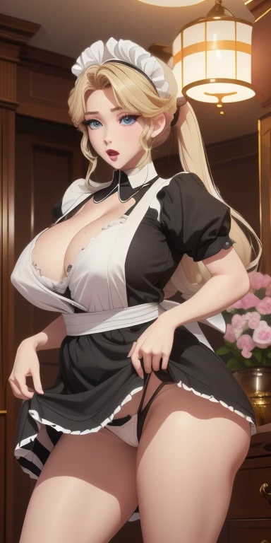 (masterpiece), best quality, Super detailed, Perfect hands, Perfect legs, Delicate eye expression, 1 Girl (assemble_Yaori, Sexy, 丰满Sexy身材, Huge breasts(((Cleavage)))8k, Wide hips,  , Long hair, Eye(空洞的Eye)), Expressionless,open mouth,Saliva flows alone,, w...