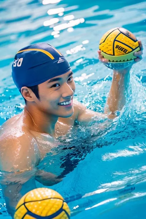 male　Age 25 water polo asian