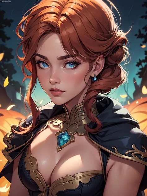 Personagem mulher Rainha Anna de Arendelle com marcas de guerras Imagem de desenho animado de uma mulher .Ilustra??o estilo desenho animado, estilo de arte dos desenhos animados, estilo de arte dos desenhos animados, estilo de illustration digital, design ...