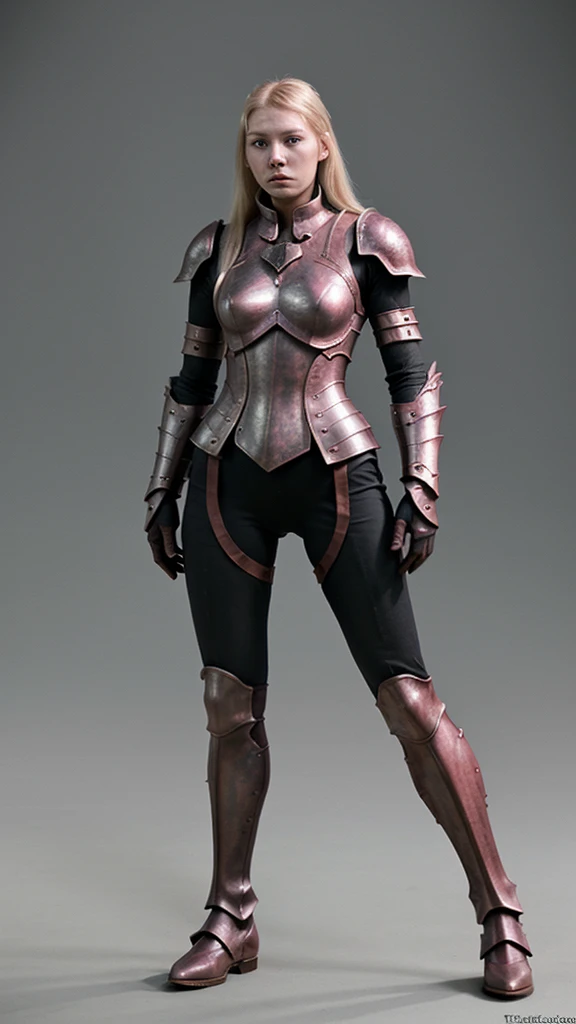 Trained woman Astrid Hofferson full body on dragon armor 