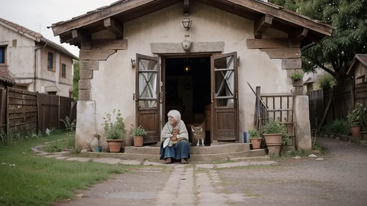 Once upon a time, there lived an old woman in a small village. She had a cat, whom she loved very much. There was a man who used to come and go in that village, who troubled the cat a lot.

One day that man