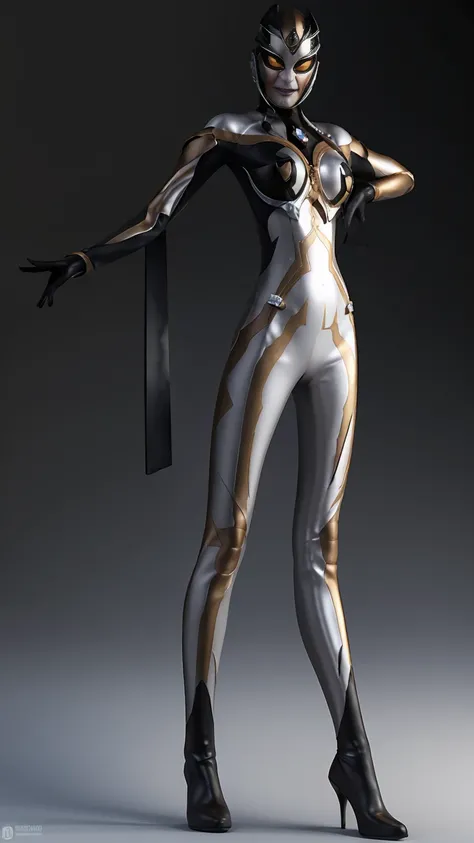 Carmeara, fullbody，front view，solo，shiny ,axial symmetry，anatomy correct:1.5，3d，realistic，skin texture， white background，