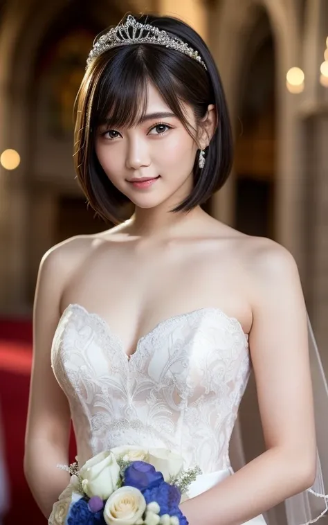 (highest quality:1.5)、(Realistic:1.5)、(1 person:1.5)、(Medium Shot:1.5)、Very detailed、High resolution、8k wallpaper、、Normal milk、Natural color lips、Cute Smile、Japanese women、20-year-old girl、Beautiful and elegant face、Perfect and beautiful face、Large, balanc...