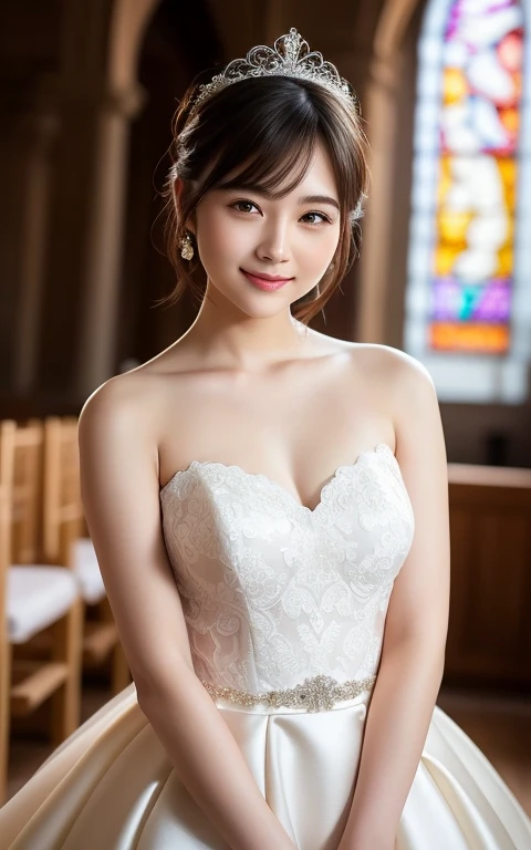 (highest quality:1.5)、(Realistic:1.5)、(1 person:1.5)、(Medium Shot:1.5)、Very detailed、High resolution、8k wallpaper、、Normal milk、Natural color lips、Cute Smile、Japanese women、20-year-old girl、Beautiful and elegant face、Perfect and beautiful face、Large, balanc...