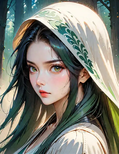 The prompt generated based on the given theme is as follows: 
"happy girl, centered, looking at the camera, approaching perfection, dynamic, (shades of blue and (forest green:1.5)), extremely detailed, digital painting, artstation, concept art, smooth, sha...