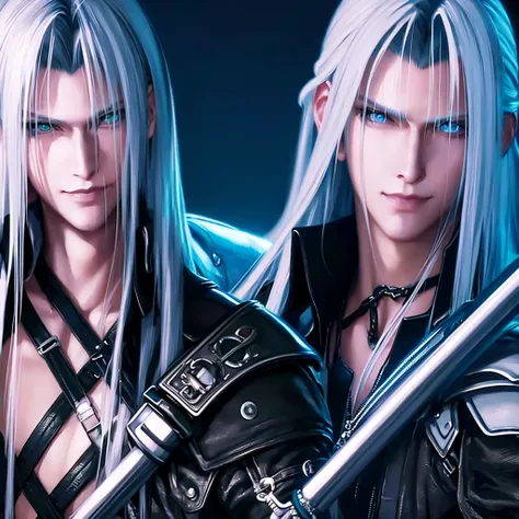 hyper photo realistic picture perfect sephiroth