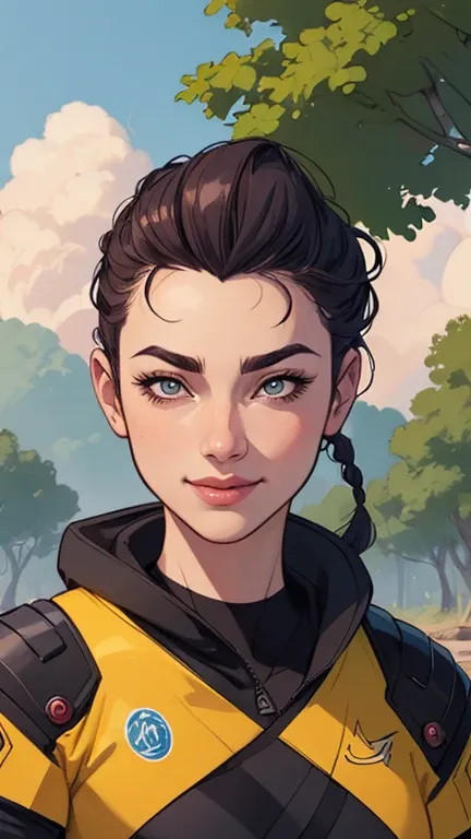 CharacterCartoon style digital illustration female GTA style in Cartoon style digital illustration artgerm style cartoon image of a woman .Ilustra??o estilo desenho animado, estilo de arte dos desenhos animados, Ella Purnel lestilo Cartoon style digital il...