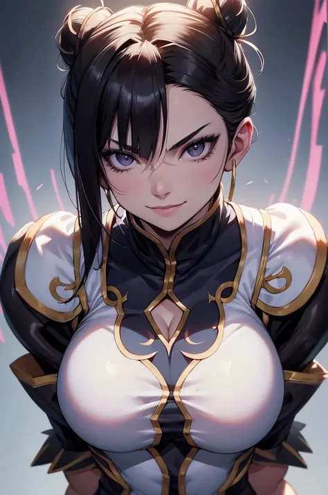 raios de luz,juri han,belo corpo,mulher jovem,short black hair , badass , colan,May,coxas torneadas,Evil Smile,juri han,chifres de cabelo,detalhes do corpo,low yellow lighting,raios de luz belo corpo detalhado
