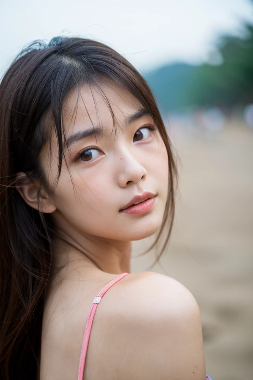 ((best quality)), ((masterpiece)), (detailed), perfect face, Asian woman, 20yo, a beach in Vietnam