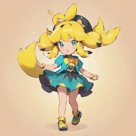 Cynthia Pokémon , with retro clothes 