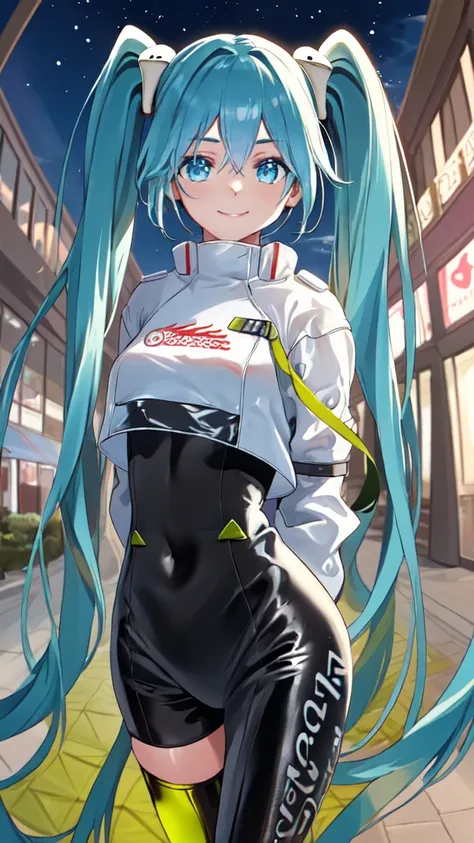  (masterpiece, highest quality), Backlight, Lens flare, Wide Shot, Fisheye Lens , (Face Focus, Depth of written boundary, close: 1.5), Super Detail, figure, colorful, (Fault Color: 1.3), (Immidshot: 1.3), video, Wide-angle, Upper Body, (((One girl))), miku...