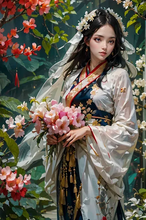 gfahri，,beautiful detailed eyes,beautiful detailed lips,extremely detailed eyes and face,long eyelashes,traditional hanfu dress ...