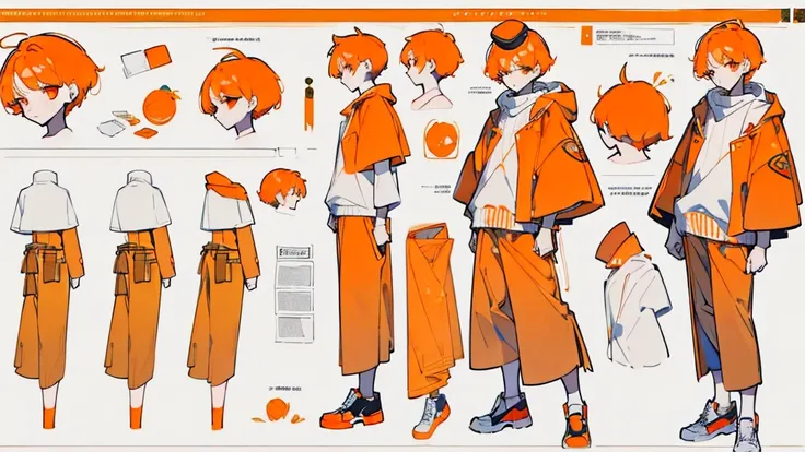 (masterpiece,highest quality),(maximum details),(character design sheet,page,behind,side,all characters are the same.),man,short...