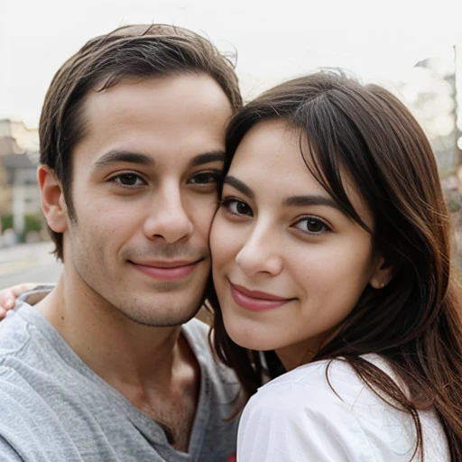 cute jew couple, focus on face