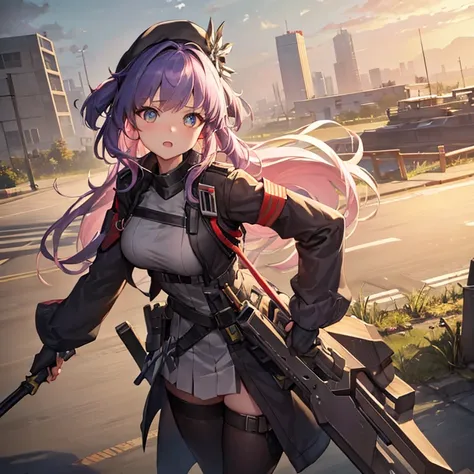 need a single character image，the style is similar to the anime characters in the mobile game arknights，race is the film in the ...