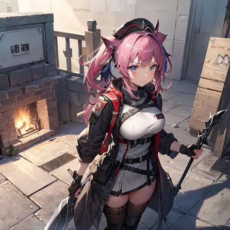 need a single character image，the style is similar to the anime characters in the mobile game arknights，race is the film in the ...