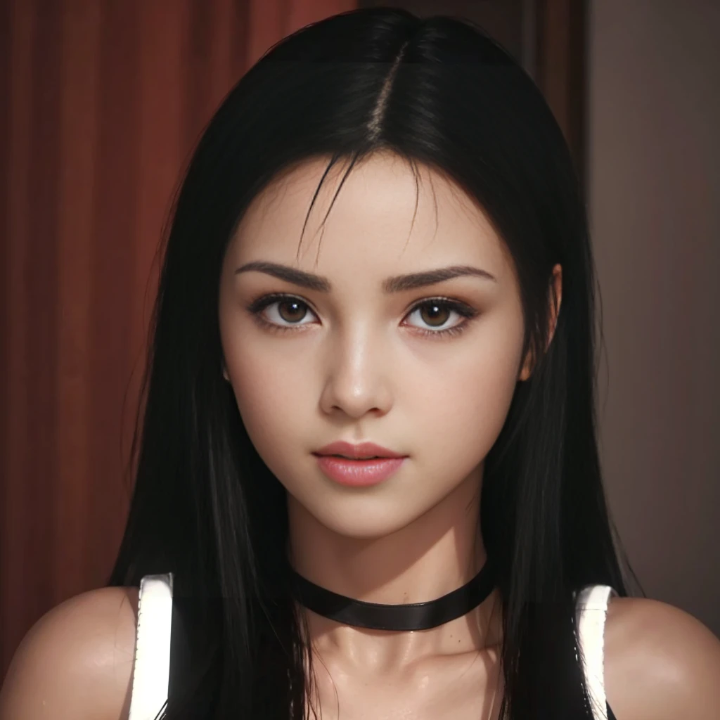 (melhor qualidade,ultra-detalhado),(Realista:1.37),tifa lockhart, Rosto bonito e detalhado, textura ultra realista, rosto delicado, corpo delicado, expression with sexy look, athletic body