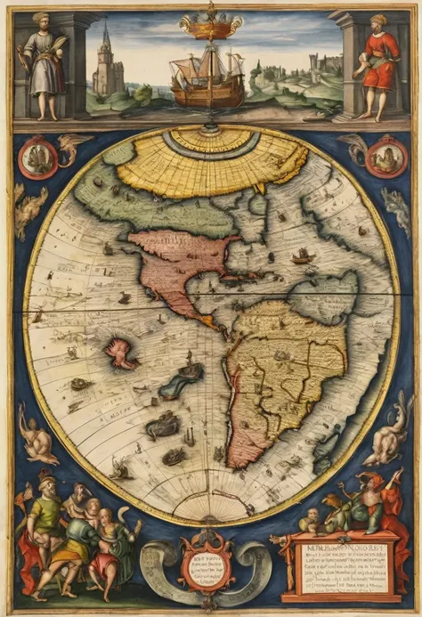 by Abraham Ortelius, best quality, masterpiece, very aesthetic, perfect composition, intricate details, ultra-detailed