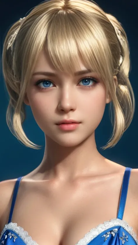 Marie Rose, light blue eyes, (best quality, ultra-detailed), (realistic:1.37), beautiful and detailed face, ultra-realistic texture, delicate face, delicate body, red lipstick, bright colors. High definition, 8k. athletic body
