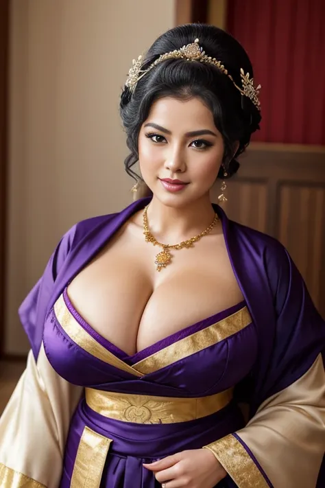 GEISHA ,CHUBBY, BBW, photo vintage, visage feminin parfait, BLACKHAIR , tache de rousseur, 1788, big huge breasts : 68H,FRONT VIEW, Rembrandt LIGHT , EXTREME LONG V-NECK, BIG CLEAVAGE, BEAUTIFUL EYES, BEAUTIFUL HANDS, LIGHT SMILES, PERFECT FACE, tres long ...