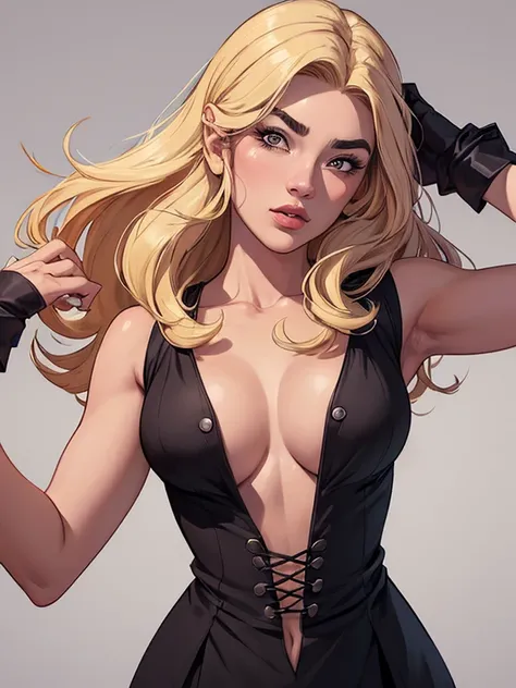 Personagens GTA estilo artgerm  femininas Yvonne Strahovski estilo de desenho garota,, pequeno, Shy, bunda grande, catholic nun outfit , dynamic pose, Quente, soft or colored lips, fundo simples, perfect hands, anatomia perfeita, Inclina Jennifer Connelly ...