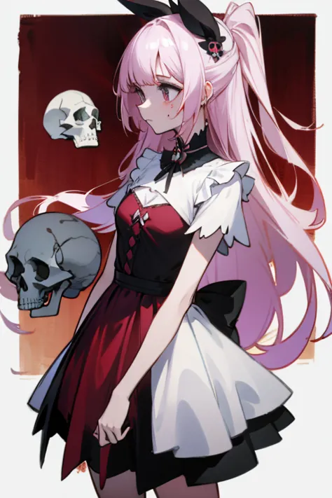 skull  and blood dress magical girl