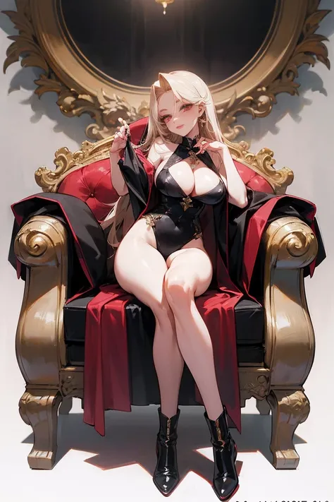 Very sexy beautiful vampire girl,Very mature beautiful girl,Sexy sister,Royal sister temperament,Supermodel temperament,European nobility气质,Solitary,In the palace,Ancient European bedroom decoration style,Patent leather shorts,White camisole vest,patent le...