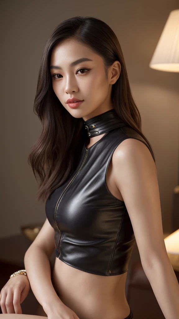 A masterpiece in 8k resolution and best quality, inclusive of 4k and high-resolution details (1.2). This ultra-detailed portrait showcases a stunningly beautiful Asian woman, with physically-based rendering and photorealistic (1.37) features ( realism:1.37...