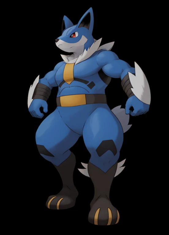 male lucario big belly