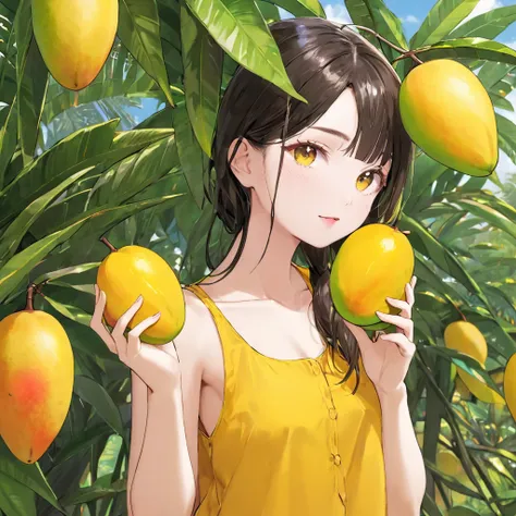 Mango and girl