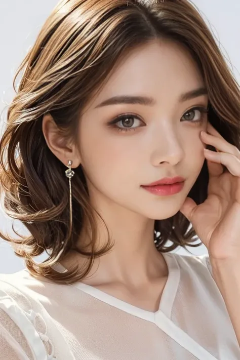 highest quality, Very detailed, masterpiece, 1 person,woman,(((完璧なwomanの体))),Very beautiful face, Very beautiful body,Gentle expression, Very beautiful eyes,(Perfect Makeup:1.1),Fashion Model,Curly Hair,Shaggy Hair,Fluorescent pink and blue hair:1.3, Very ...