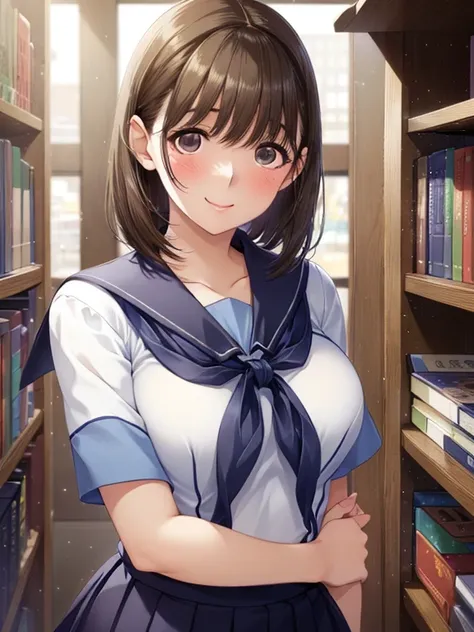 (Tabletop, highest quality, High resolution, , Perfect Pixel, 4K,), 

masterpiece、Tabletop、Best image quality、Official Art、at school


((Shiny brown hair, short hair, Brown eyes、smile, Beautiful eyelashes, Realistic eyes)), 

((Detailed face, blush:1.2)), ...