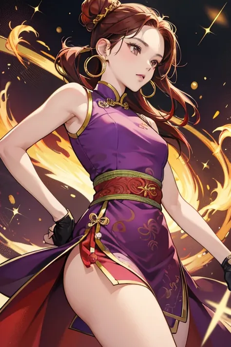 Carla is of Chinese descent and has a medium complexion, light-brown eyes and red hair thats tied into a bun and held in place by 6 dark gold hair sticks, and accessorizes with small gold hoop earrings. True to her nickname she has a red dragon tattoo on h...