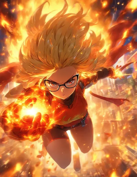 Fireball Summon　woman　Glasses