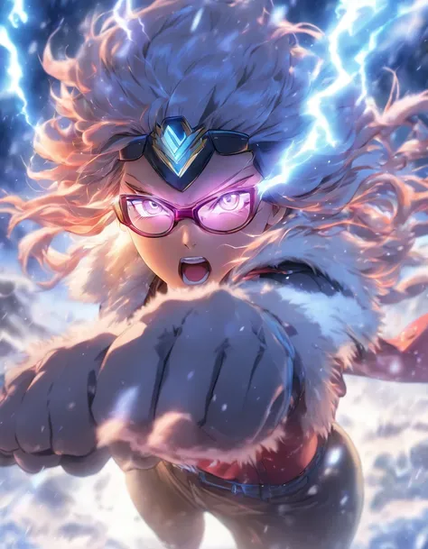 Blowing Snow Thunder　woman　Glasses