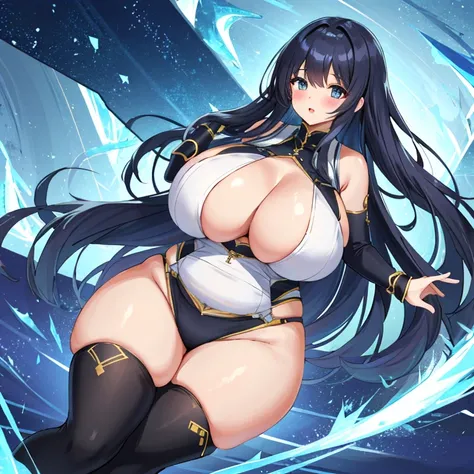 Super Huge Thighs, Extremely Thick Thighs, Giant Breasts, Extremely Wide Thighs, Beautifully Curvy Girl, Extra Plump Thighs, Excessively Large Breasts,