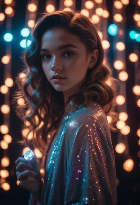 Idol, Stage lights, by Manuel Fernandez Garcia and Brandon Woelfel, best quality, masterpiece, very aesthetic, perfect composition, intricate details, ultra-detailed