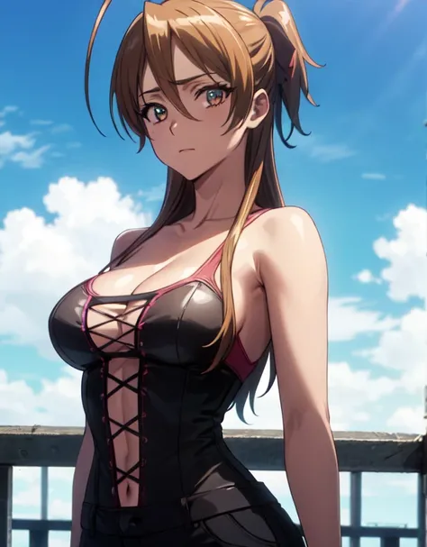 highres, absurdres,rei miyamoto, ,closed mouth,(Large breasts:1.5),Looking at Viewer,Standing,((masterpiece)),((Best Quality)),Perfect Anatomy,8K UHD,extremely detailed face,gloss and shiny,((1girl)),((Solo)),(Beautiful detailed eyes:1.5),perfect Image,(Up...