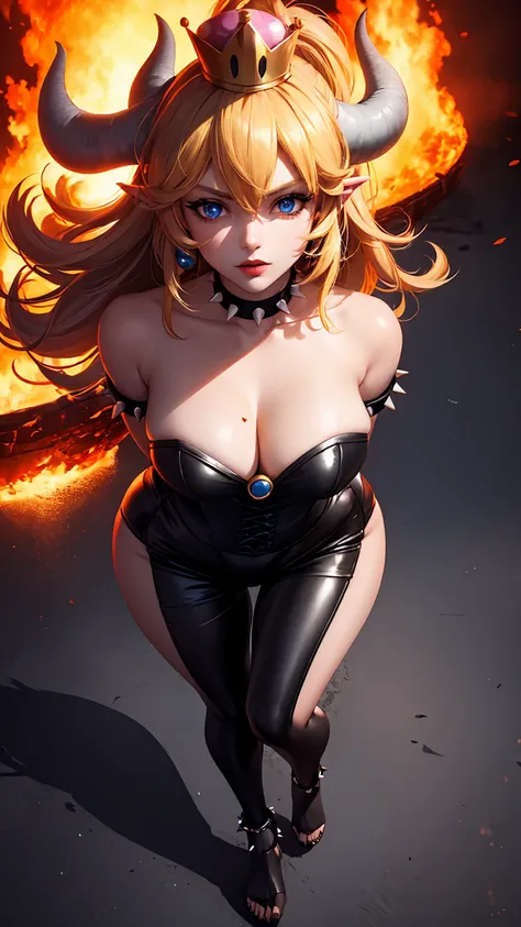 ((high detailed, best quality, 4k, masterpiece, hd:1.3)), ((best quality)), (((HD))), (((8k))), (ultraDH), (ultra HD), Princess Daisy, blue eyes, BREAK blue eyes, seductive, attractive, smooth anime cg art, 36C breasts, long legs, vivid colors, detailed di...